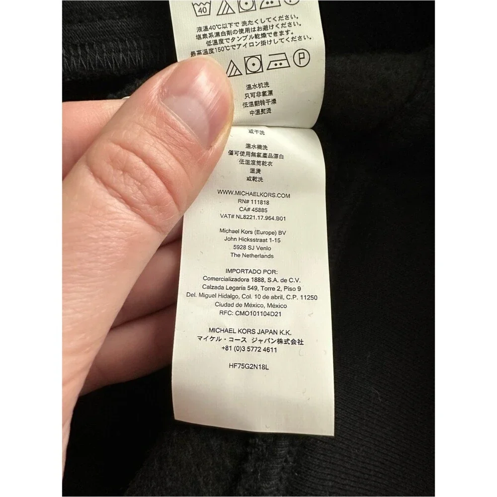 Michael Kors Men's Black Zip-Up Collared Vest NWT Size Medium Minimalist